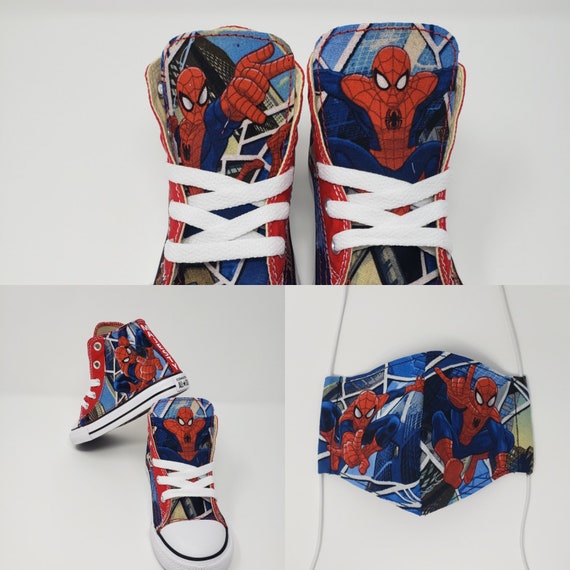 Spiderman Custom Converse Sneaker by Hallwayz Designs Custom Etsy