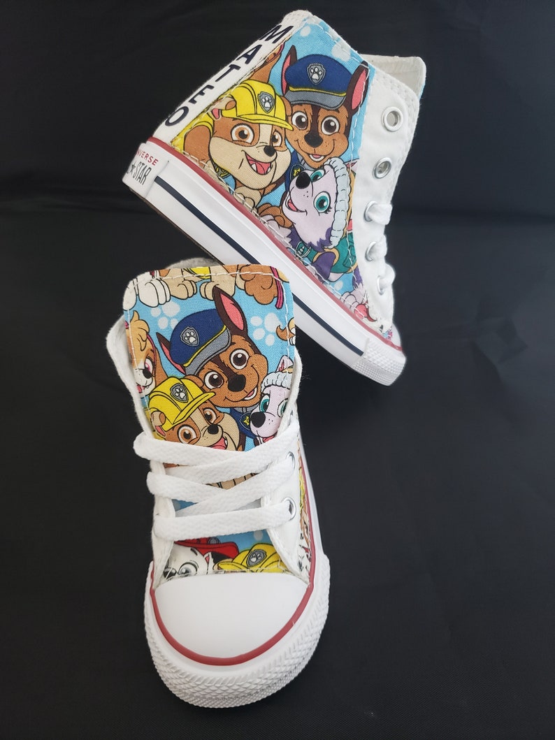 Paw Patrol Custom Converse shoes by Hallwayz Designs Etsy