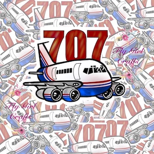 Boeing 707, adesivo para tripulação de cabine, adesivos de aviação, presente para pilotos, presente para comissário de bordo, adesivo resistente à água, tripulação Boeing