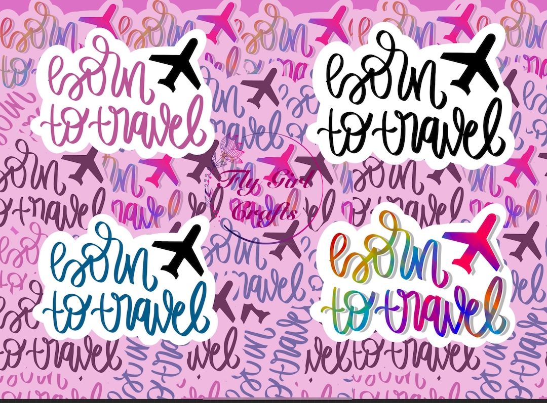 Tour Crew Sticker Born to Travel, Cabin Crew Sticker, Flight Attendant Gift, Gift for ...