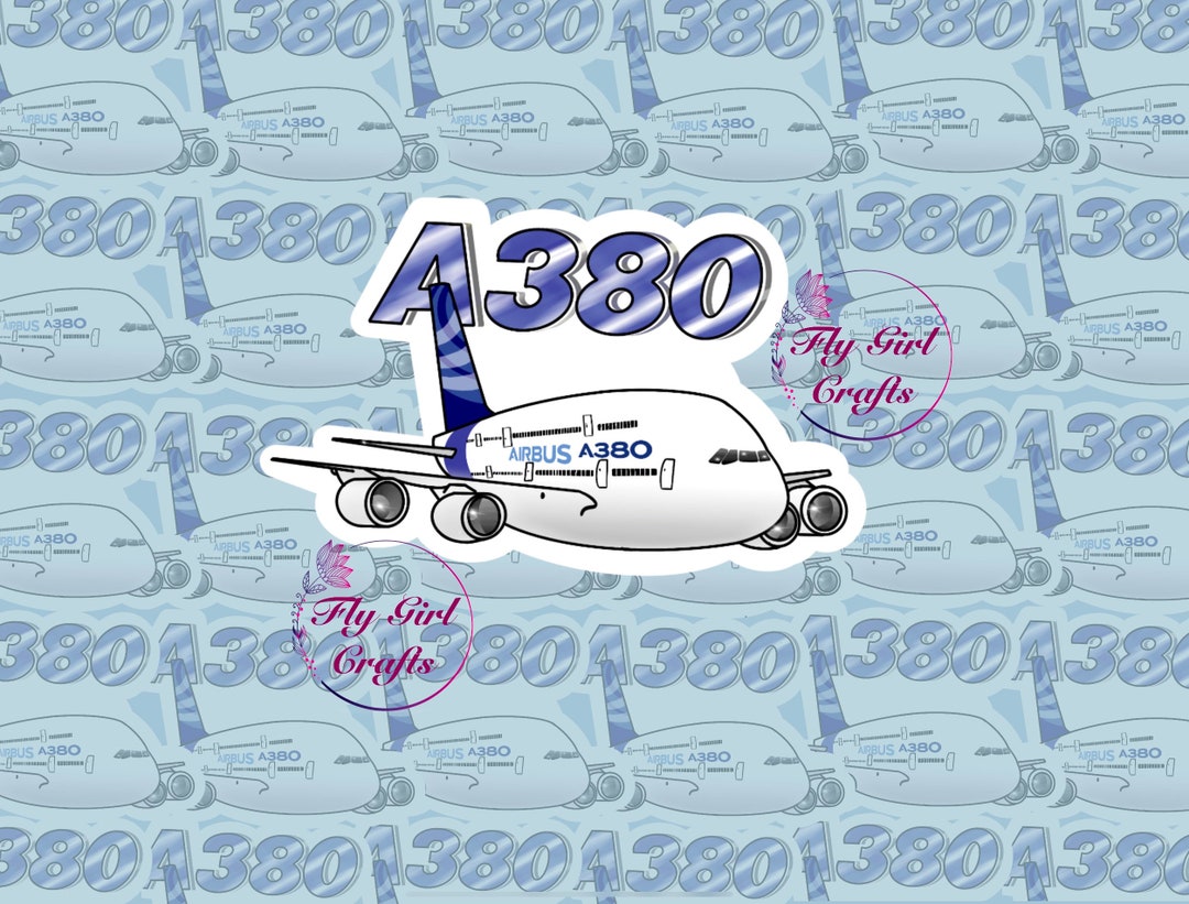 Airbus 380 A380, Airbus Plane, Cabin Crew Sticker, Aviation Sticker ...