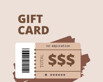 Giffen Graphics Gift Card Inquiry- only usable in our shop