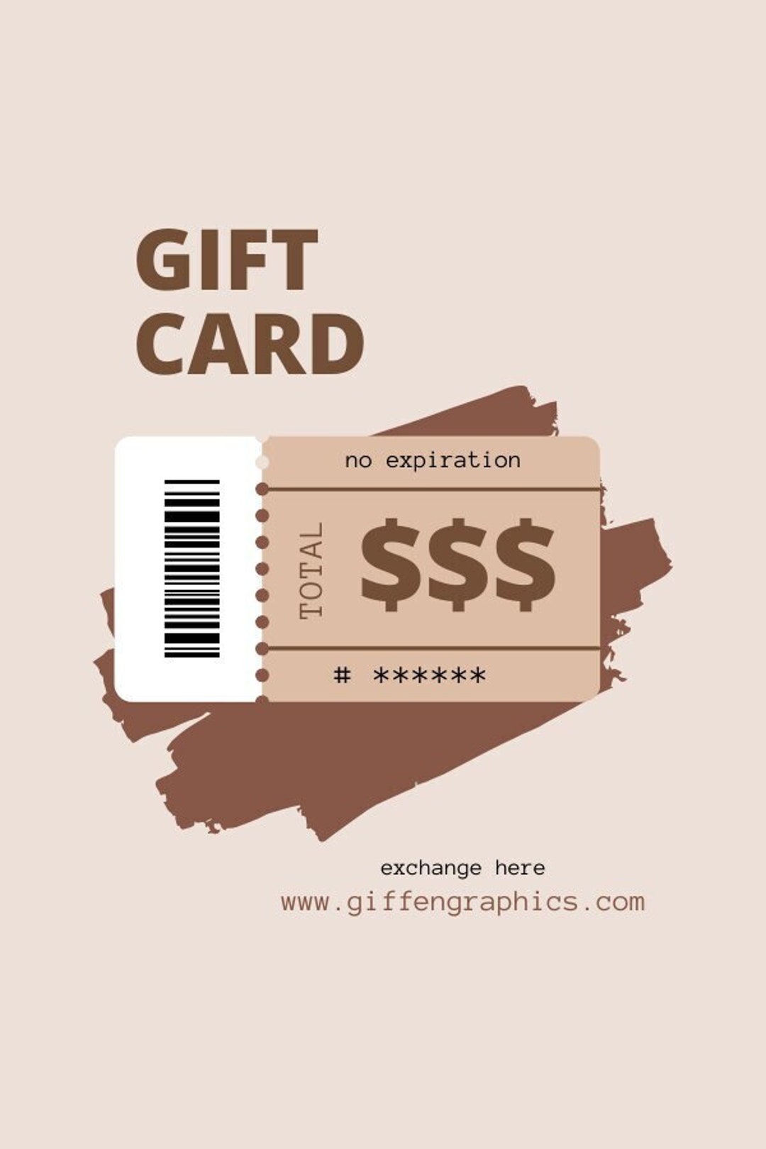 Giffen Graphics Gift Card Inquiry Only Usable in Our Shop Etsy