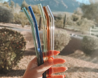 Colored Glass Straw Add On