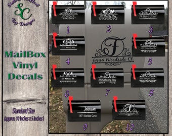 Mailbox Decal | Custom Mailbox Decal | Address Decal | House number decal | Mailbox Numbers | Mailbox Monogram | Mailbox Stickers | Mailbox