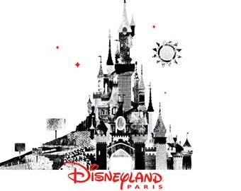 Disneyland Paris Castle Forever Print