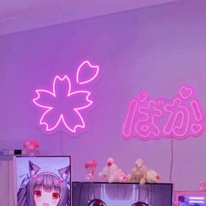 Insegna al neon USB Sakura, insegna al neon LED giapponese personalizzata, insegna luminosa a fiori di ciliegio giapponese, decorazione da parete per la casa, camera da letto, sala giochi