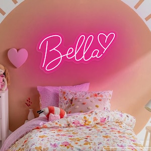 Custom Name LED Neon Sign, Personalized Girl Baby Kid&#39;s Room Bedroom Nursery Dorm Neon Light Home Wall Decoration Christmas Gift For Kids