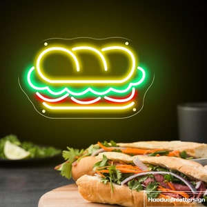 Sandwich Shop Neon - Etsy