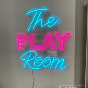 Insegna al neon della sala giochi, sala giochi personalizzata, luce al neon a LED, decorazione da parete per sala giochi, regalo per la cameretta dei bambini, decorazione della camera da letto della casa