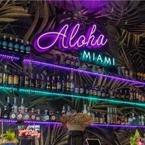 Insegna al neon Aloha Miami, Hawaii Bar LED Neon Light Home Wall Decor Beach House Club Pub Beer Restaurant Decoration regalo personalizzato