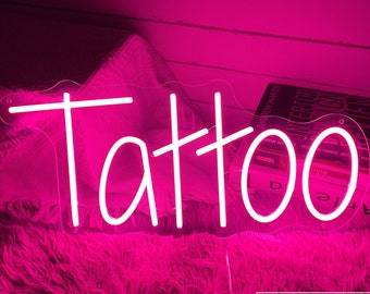 USB Tattoo Custom LED Neon Sign Tattoo Studio Beauty Salon Decoration Night Light Wall Art Decor Business Sign Wedding Personalized Gift