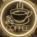 USB 3D Engraved Coffee Cup LED Neon Sign Custom Coffee Shop Cafe ...