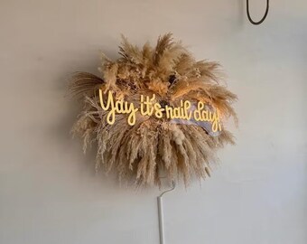¡Hurra! ¡Hoy es día de uñas! Letrero de neón, luz de neón LED personalizada para salón de uñas, estudio de belleza, decoración de pared para bar de uñas, decoración de bodas, regalo personalizado.