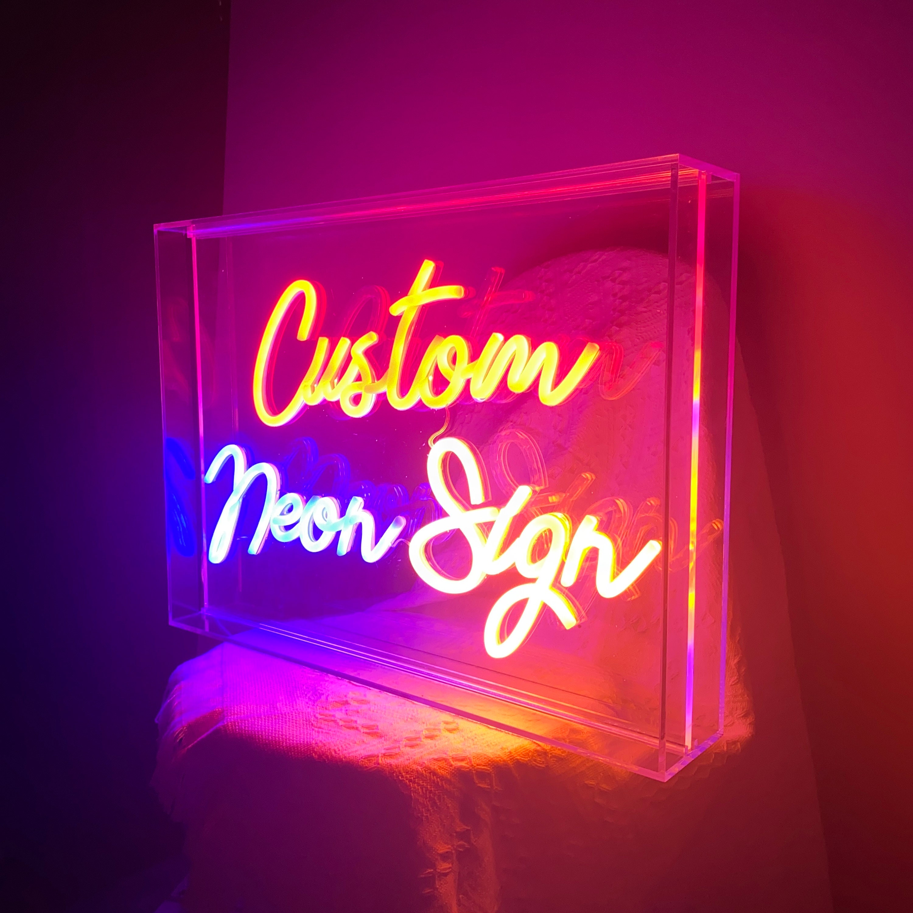 Custom Neon Sign Table Neon Sign Wedding Party Personalized Etsy