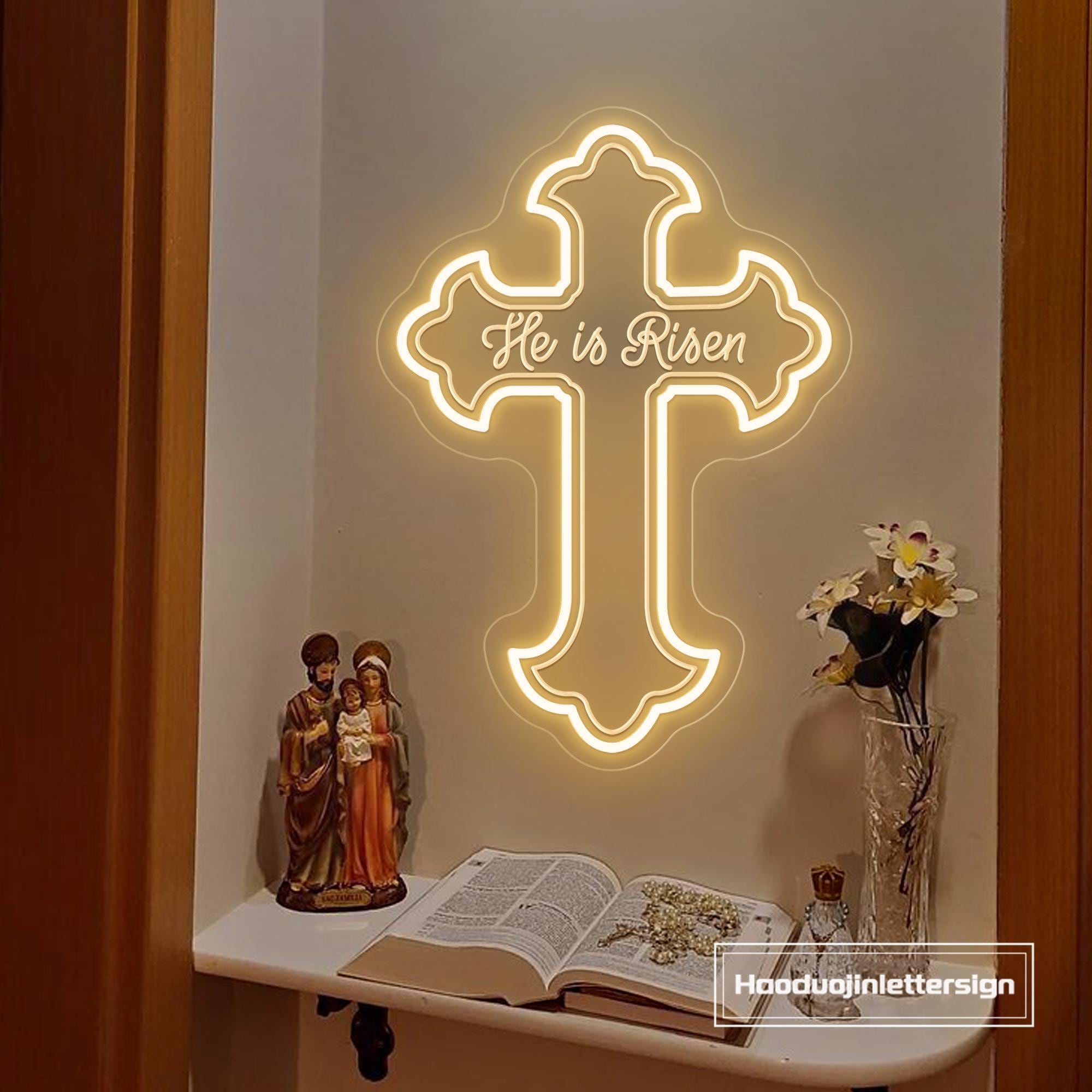 Neon Yellow Cross - Etsy display picture 1