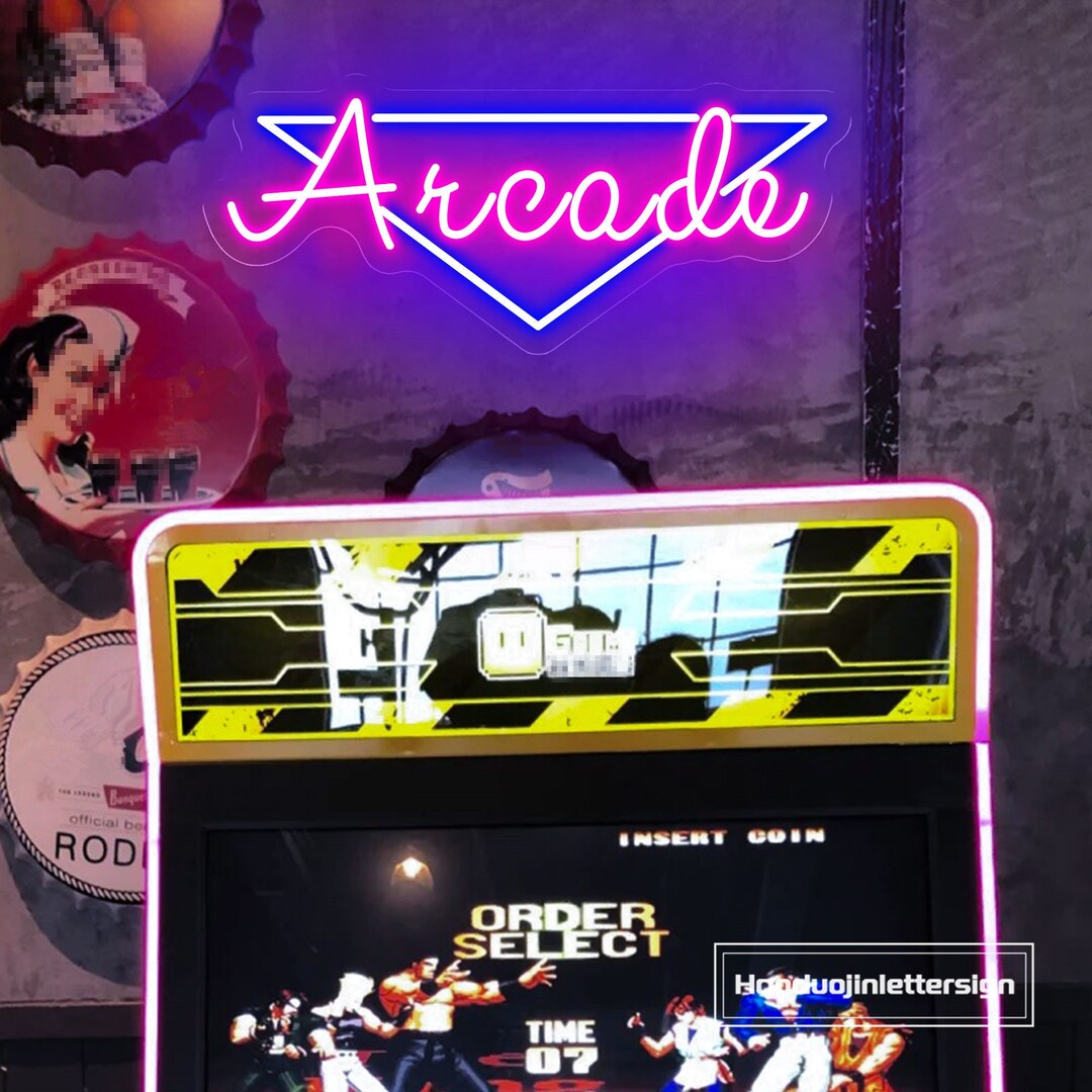 Custom Arcade LED Neon Sign: Retro Gaming Room Decor - Etsy