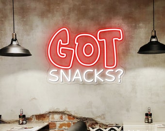 Got Snacks? LED Neon Sign: Custom Restaurant, Home, Cinema Decor