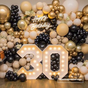 139 pezzi ghirlanda di palloncini bianchi, oro metallizzato e sabbia nera, kit arco di palloncini beige, decorazione per sfondo matrimonio, festa di compleanno, baby shower