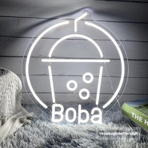 Custom Boba Tea LED Neon Sign: Coffee Shop Decor - Etsy UK