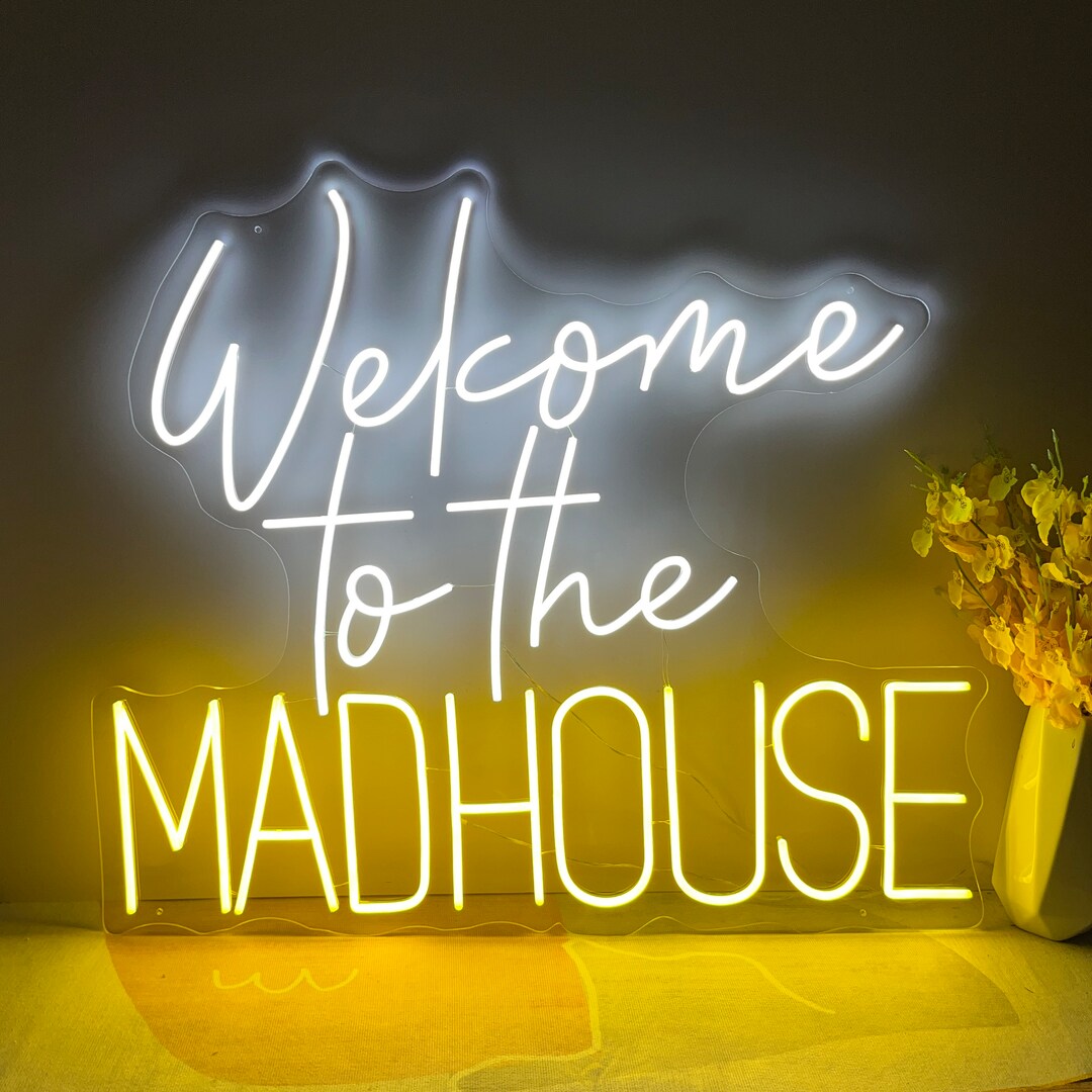 to the Madhouse Custom LED Neon Sign Garden Party Night Light