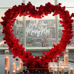 Vuoi sposarmi? Insegna al neon, luce al neon a LED per matrimonio personalizzata Decorazione da parete per matrimonio, proposta di matrimonio, sfondo per festa, regalo