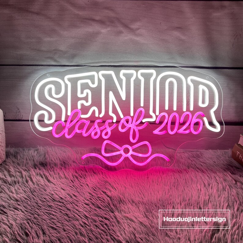 Neon Class Sign Senior Class of 2026 Neon Sign, Custom Graduation LED Neon Light ...