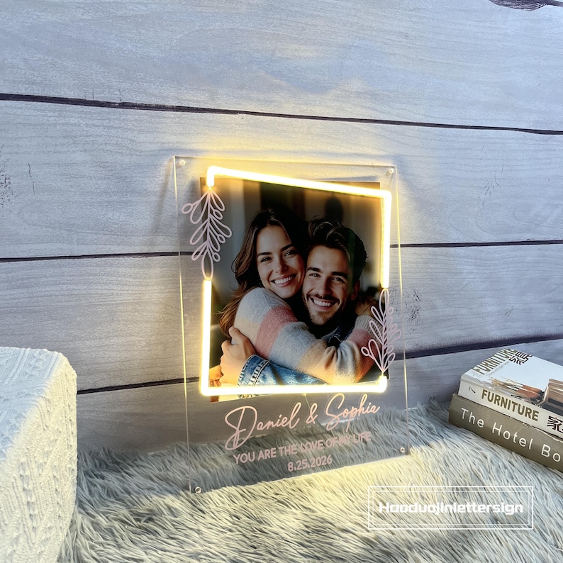 Loss Of Father Gift Personalized Crystal LED Light For Mom - Custom Engraved "I Love You" Memorial Keepsake Gift Custom Engraved Crystal LED Light Mother