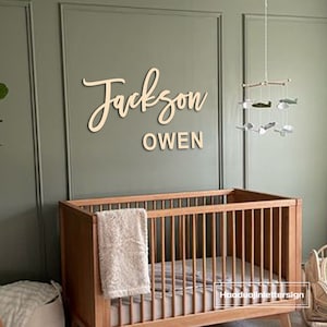 Placa de madeira personalizada com nome, placa de madeira com nome, decoração de parede para quarto de bebê e crianças, arte com letras de madeira, placa com nome de bebê, presente personalizado para chá de bebê