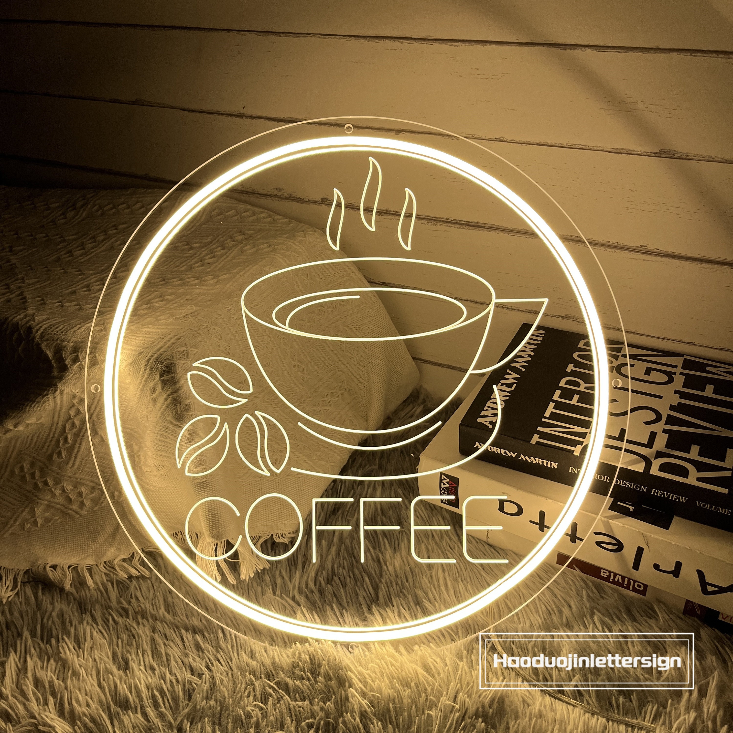 USB 3D Engraved Coffee Cup LED Neon Sign Custom Coffee Shop - Etsy UK