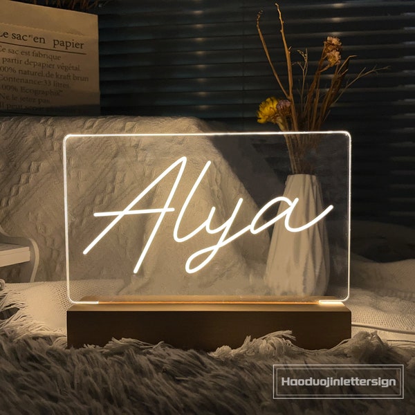 Light up Name for Nursery Etsy