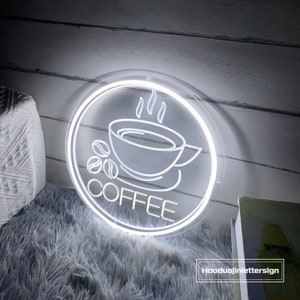 USB 3D Engraved Coffee Cup LED Neon Sign Custom Coffee Shop Cafe ...