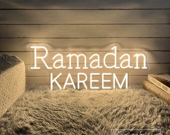 Ramadan Kareem Mosque Neon Sign, Custom Eid Mubarak LED Light, Islamic ...