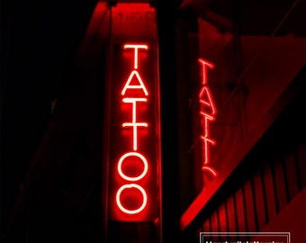 USB Tattoo Custom LED Neon Sign Tattoo Studio Beauty Salon Decoration Handmade Personalized Gift Night Light Wall Art Decor Business Sign