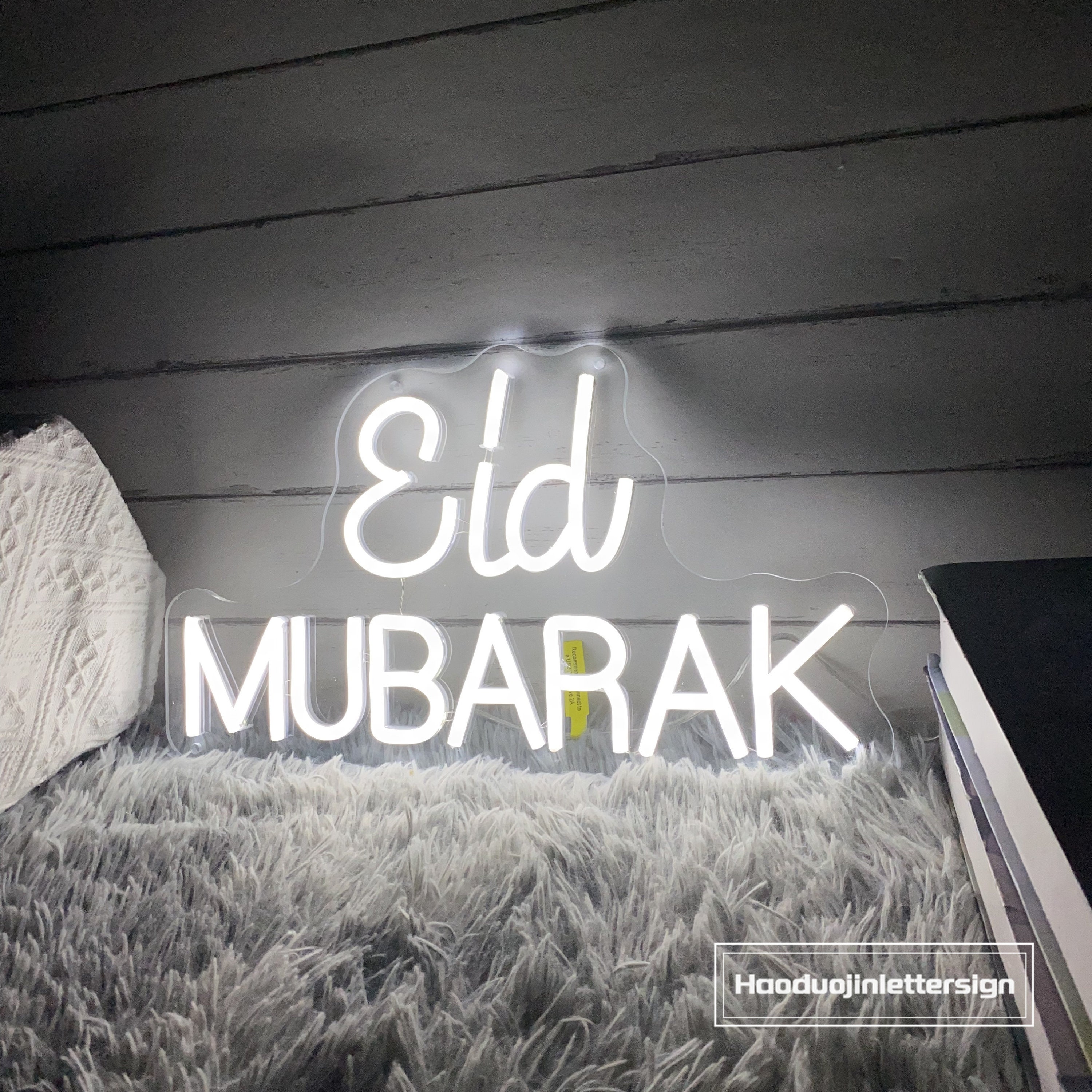 Eid Mubarak Neon Sign, Custom Ramadan Banner Kareem LED Light, Crescent ...