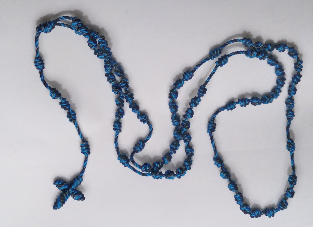 Knotted Cord Rosary Franciscan Crown Etsy