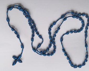 Knotted Cord Rosary - Franciscan Crown