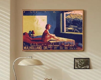 Mulholland Drive Affiche Film classique chambre art Toile Poster-unframe-8x12'',12x18''14x21''16x24''20x30''24x36''