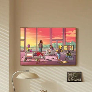Poster su tela per camera da letto, serie TV BoJack Horseman, film classico, senza cornice, 8x12'', 14x21'', 16x24'', 24x36'', scelte multiple