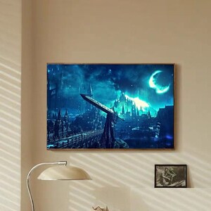 Póster de lienzo de Dark Souls 3, juego clásico para dormitorio, sin marco, 20,3 x 30,5 cm, 35,5 x 53,3 cm, 40,6 x 61 cm, 61 x 91 cm. Múltiples opciones.