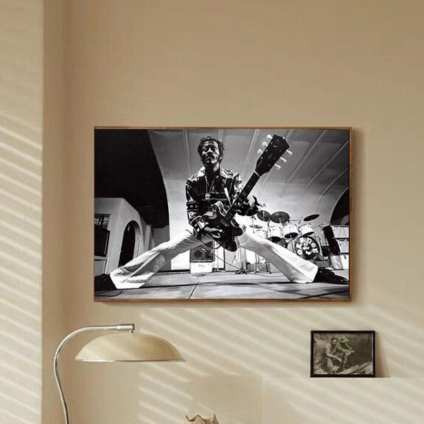 Chuck Berry Star Star Schlafzimmer Kunst Leinwand Poster-ohne Rahmen-8x12''',12x18'''14x21''16x24'''20x30''24x36''Multiple choice