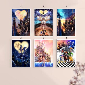 Kingdom Hearts Klassisches Spiel Schlafzimmer Kunst Leinwand Poster-ungerahmt-8x12 ''14x21 ''16x24''24x36 ''Multiple Options