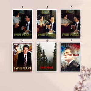 Póster de lienzo de la serie de televisión Twin Peaks de 1990, película clásica, arte para dormitorio, sin marco, 8 x 12'', 14 x 21'', 16 x 24'', 24 x 36'', varias opciones