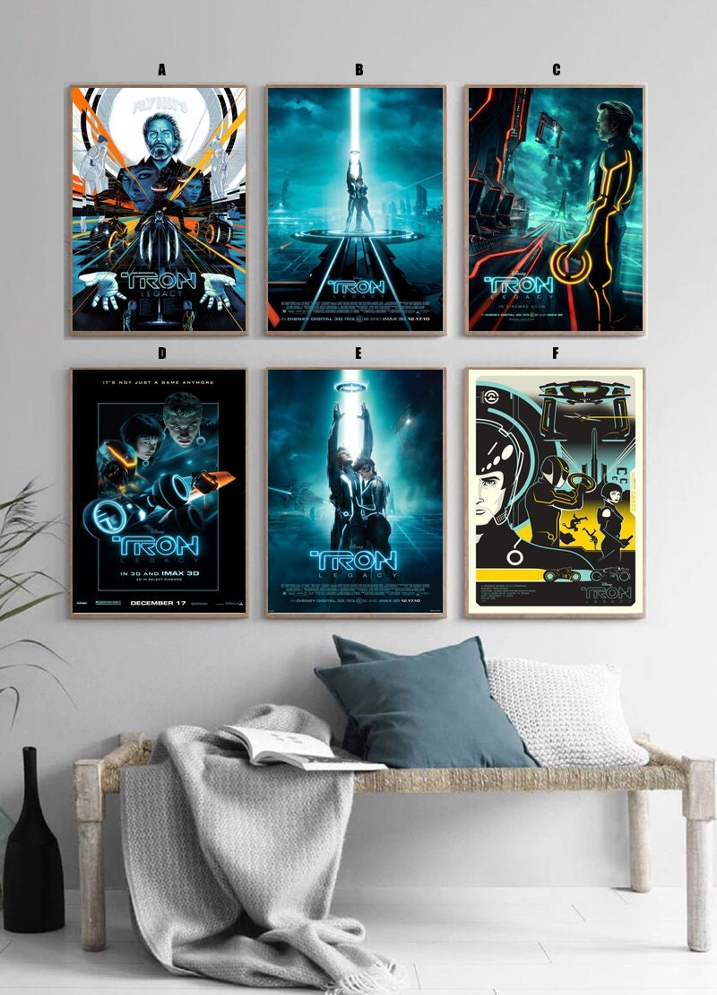 Tron Collection Poster Xl Movie Tron Wall Tron Legacy Movie Poster 24inx36in Bad Dog