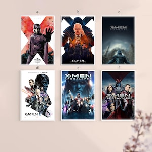 Póster de lienzo de la película X-Men Apocalipsis, película clásica, arte para dormitorio, sin marco, 8 x 12'', 14 x 21'', 16 x 24'', 24 x 36'', varias opciones