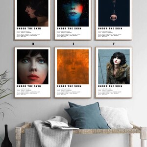 Under the Skin Film Classic Movie Schlafzimmer Kunst Leinwand Poster-ungerahmt-8x12 ''14x21 ''16x24 ''24x36 ''mehrere Auswahlmöglichkeiten