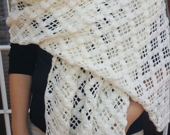 Elegant Crochet Handmade Shawl