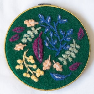 Original Needle Felt Art Print - &quot;A Late Bloom&quot;