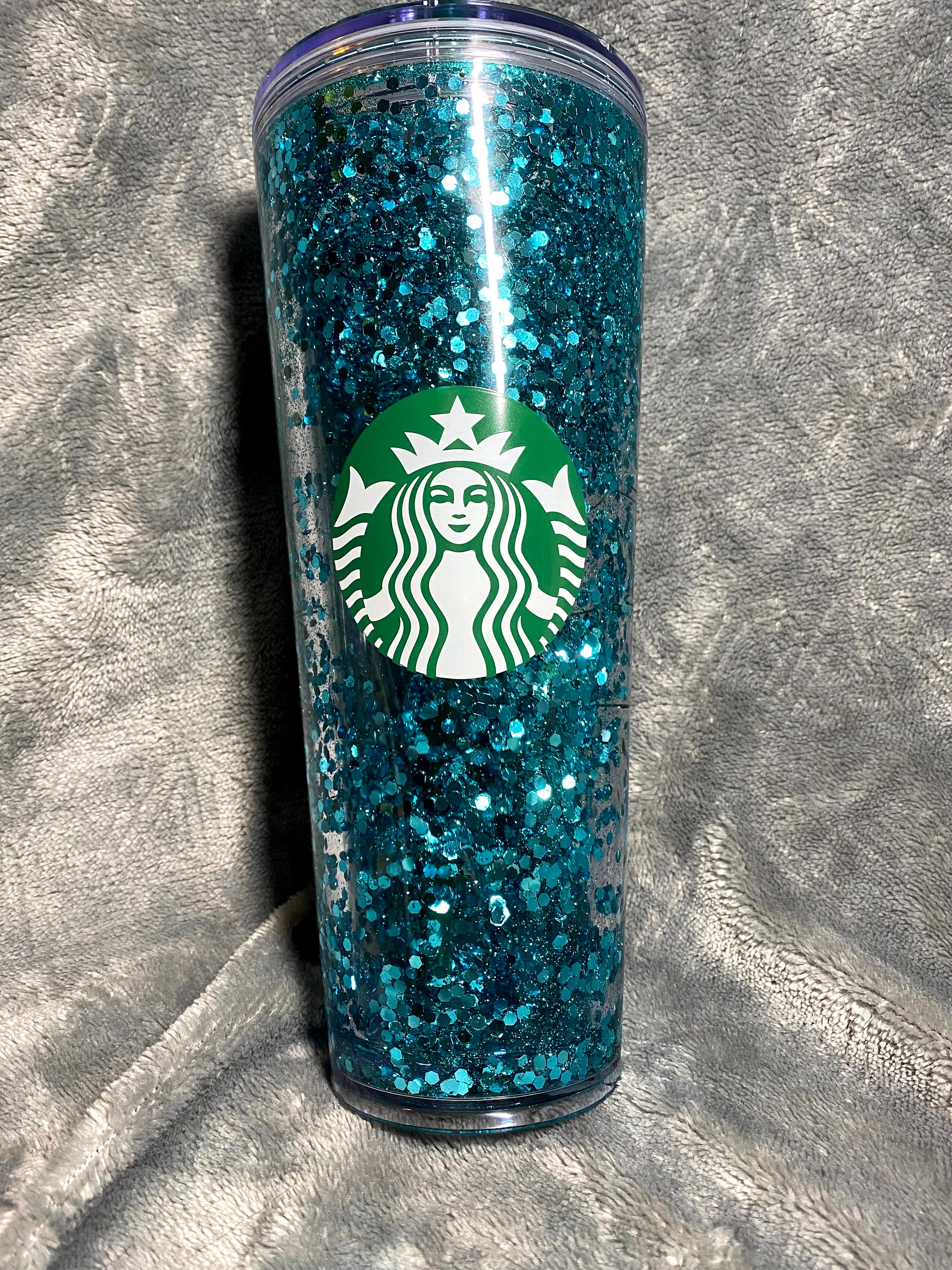 Custom Snowglobe tumbler with Name Choose your own glitter Etsy