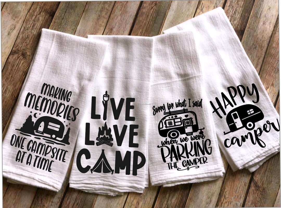 Camping Towel Sets // Make Your Own Set Camp Kitchen Towels Flour